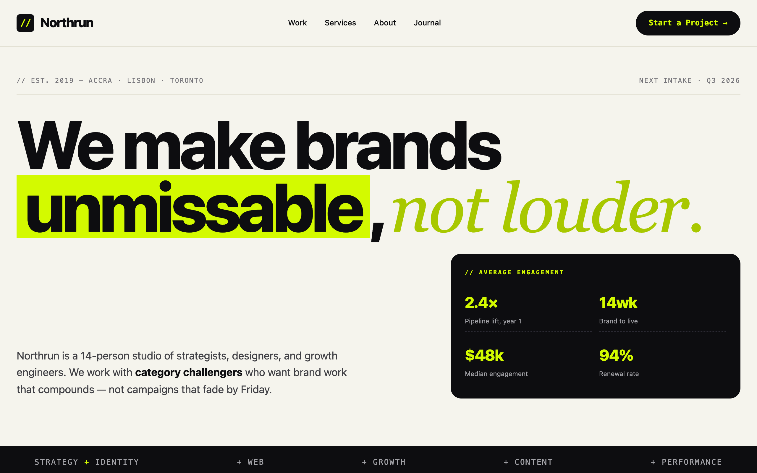 Marketing Agency business website template preview